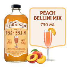 Stirrings Simple Peach Bellini Real Juice 750ml