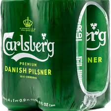 Carlsberg Pilsner 16.9oz 4 Pack Cans