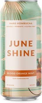 June Shine Blood Orange Mint  Hard Kombucha 16oz