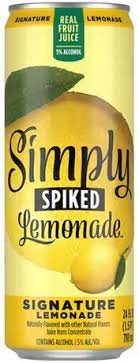 Simply Spiked Lemonade Signature Lemonade 24oz Can