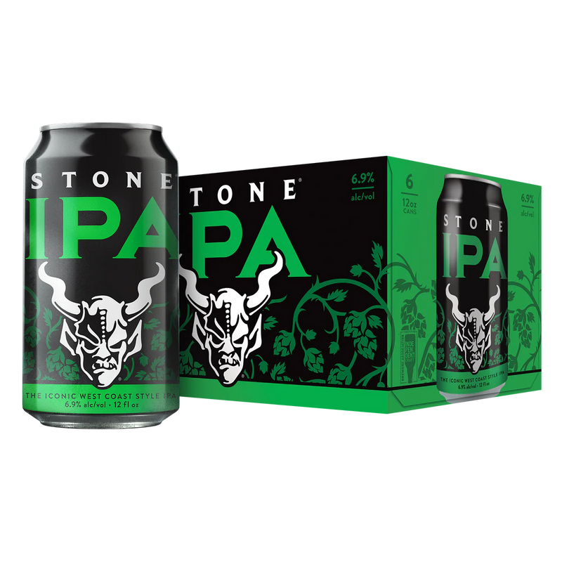 Stone Ipa 12oz 6 Pack Can