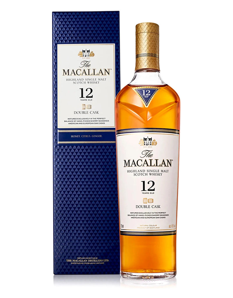 THE MACALLAN 12 YEAR OLD DOUBLE CASK 750ML