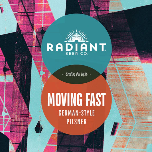 Radient Moving Fast German Style Pilsner 16oz 4 Pack Cans