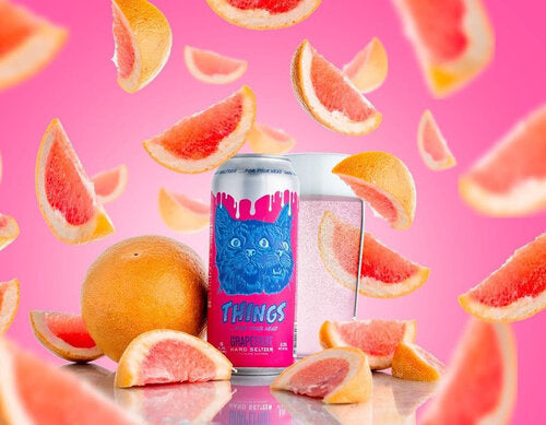 Things Grapefruit Hard Seltzer 16oz 4 Pack Can